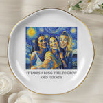 It Takes A Long Time To Grow An Old Friend Van Gogh Art - Personalized Photo Jewelry Dish
