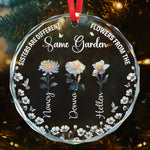 It Takes A Long Time To Grow Old Friends Birth Flowers - Personalized Glass Ornament