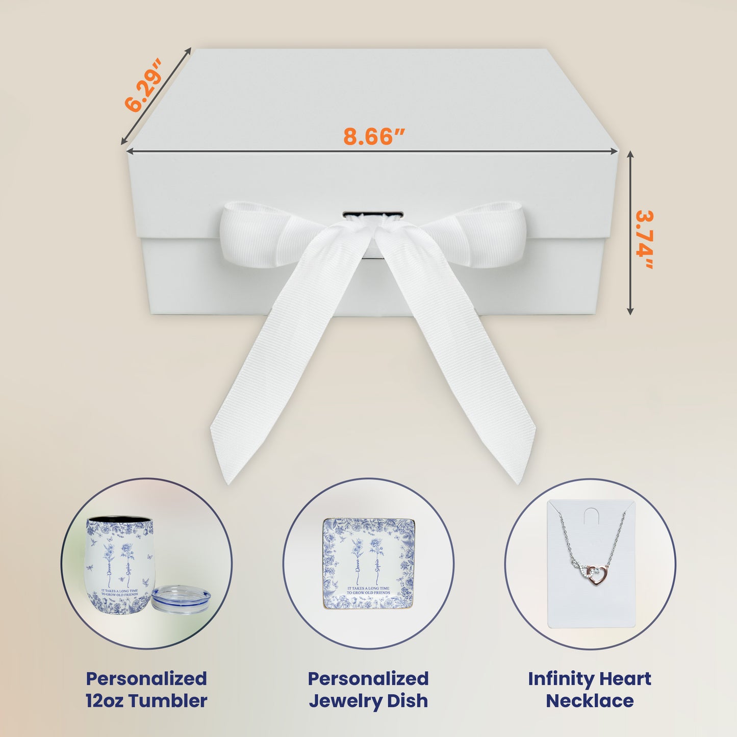 It Takes A Long Time To Grow Old Friends Toile De Jouy - Gift Box Set