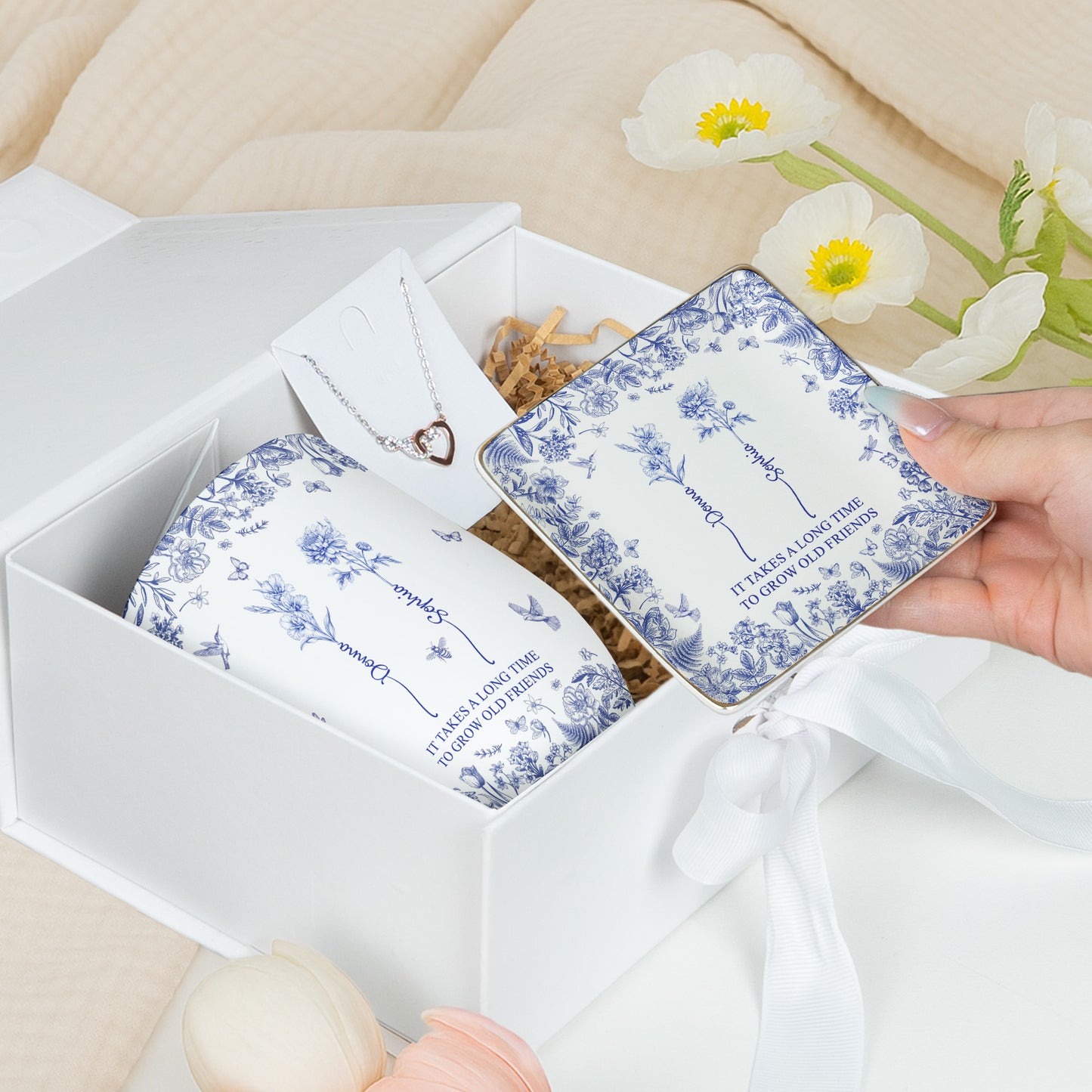 It Takes A Long Time To Grow Old Friends Toile De Jouy - Gift Box Set
