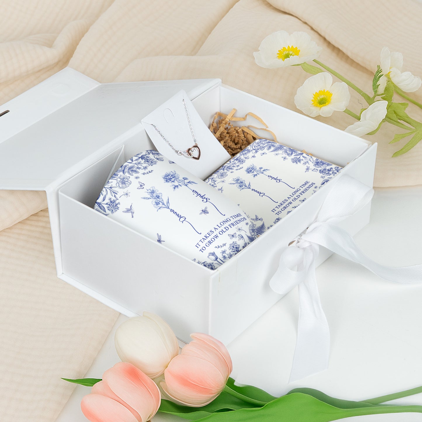 It Takes A Long Time To Grow Old Friends Toile De Jouy - Gift Box Set