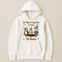 It Takes A Long Time To Grow Old Friends, Besties Halloween Goose - Personalized Shirt