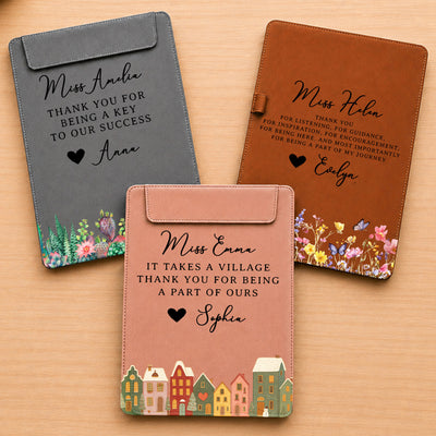 It Takes A Village Thank You Gift For Coworkers, Boss, Team - Personalized Clipboard