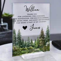 It Takes A Village Thank You Gift For Teacher Appreciation, Coworkers, Boss, Team - Personalized Acrylic Plaque