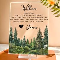 It Takes A Village Thank You Gift For Teacher Appreciation, Coworkers, Boss, Team - Personalized Acrylic Plaque