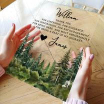 It Takes A Village Thank You Gift For Teacher Appreciation, Coworkers, Boss, Team - Personalized Acrylic Plaque