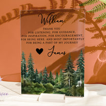 It Takes A Village Thank You Gift For Teacher Appreciation, Coworkers, Boss, Team - Personalized Acrylic Plaque