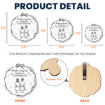 It Takes Long Time To Grow Old Friends - Personalized Wooden Car Visor Clip