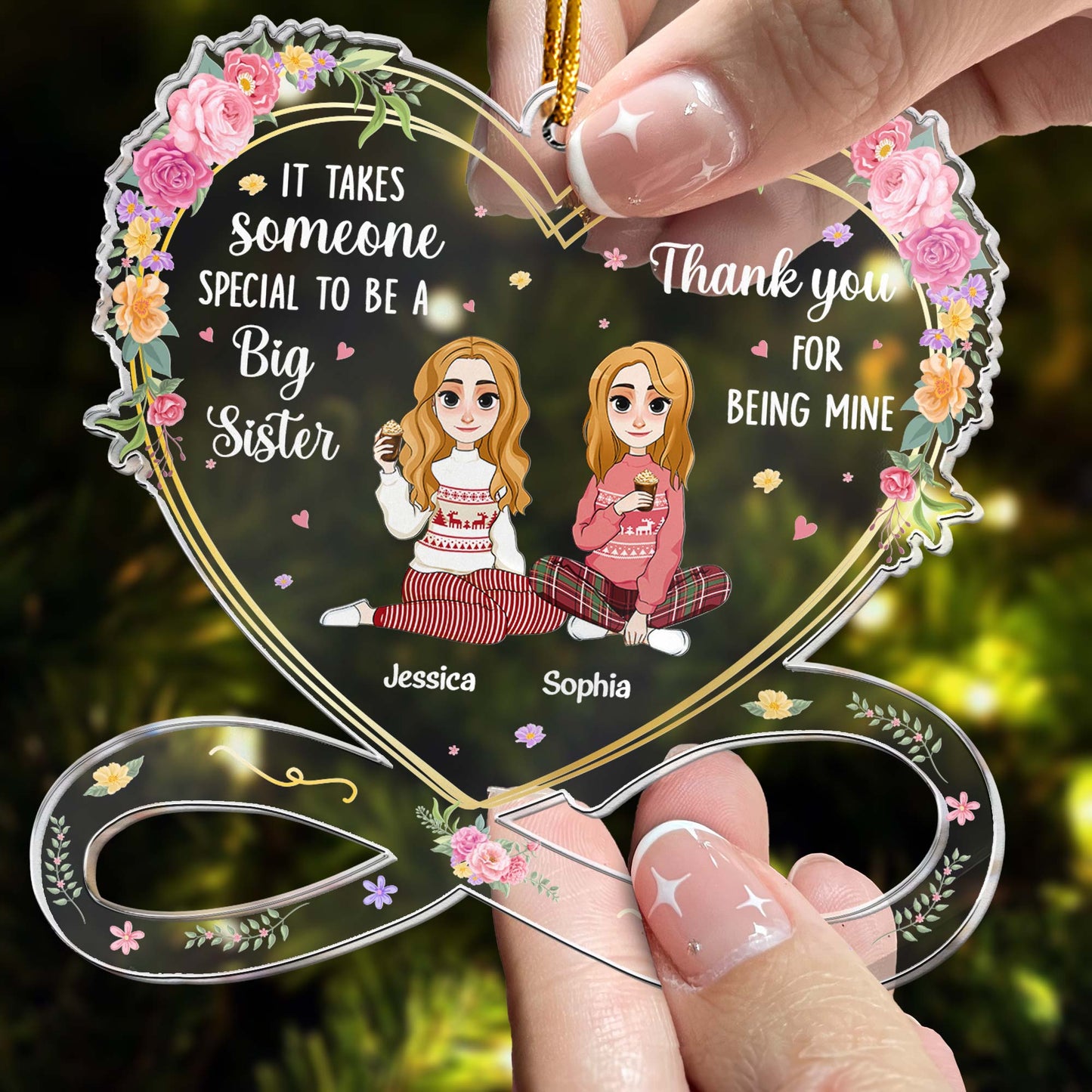 It Takes Someone Special To Be A Big Sister - Personalized Acrylic Ornament