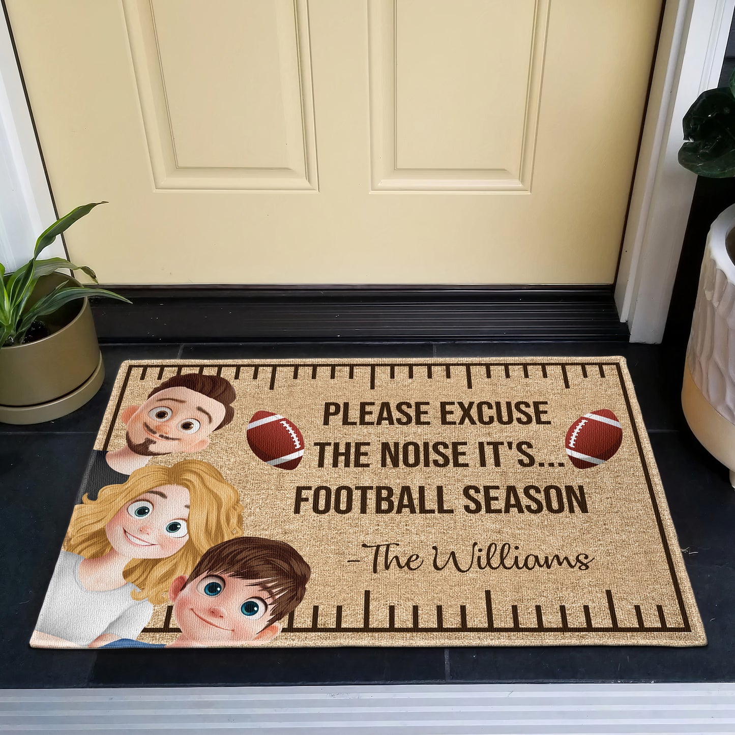 It's Football Season - Personalized Doormat
