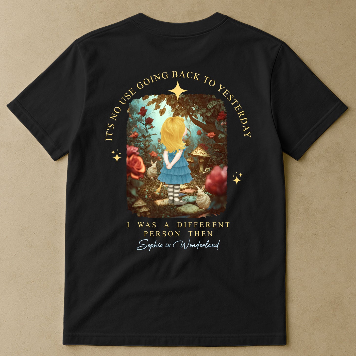 It's No Use Going Back To Yesterday - Personalized Back Printed Shirt