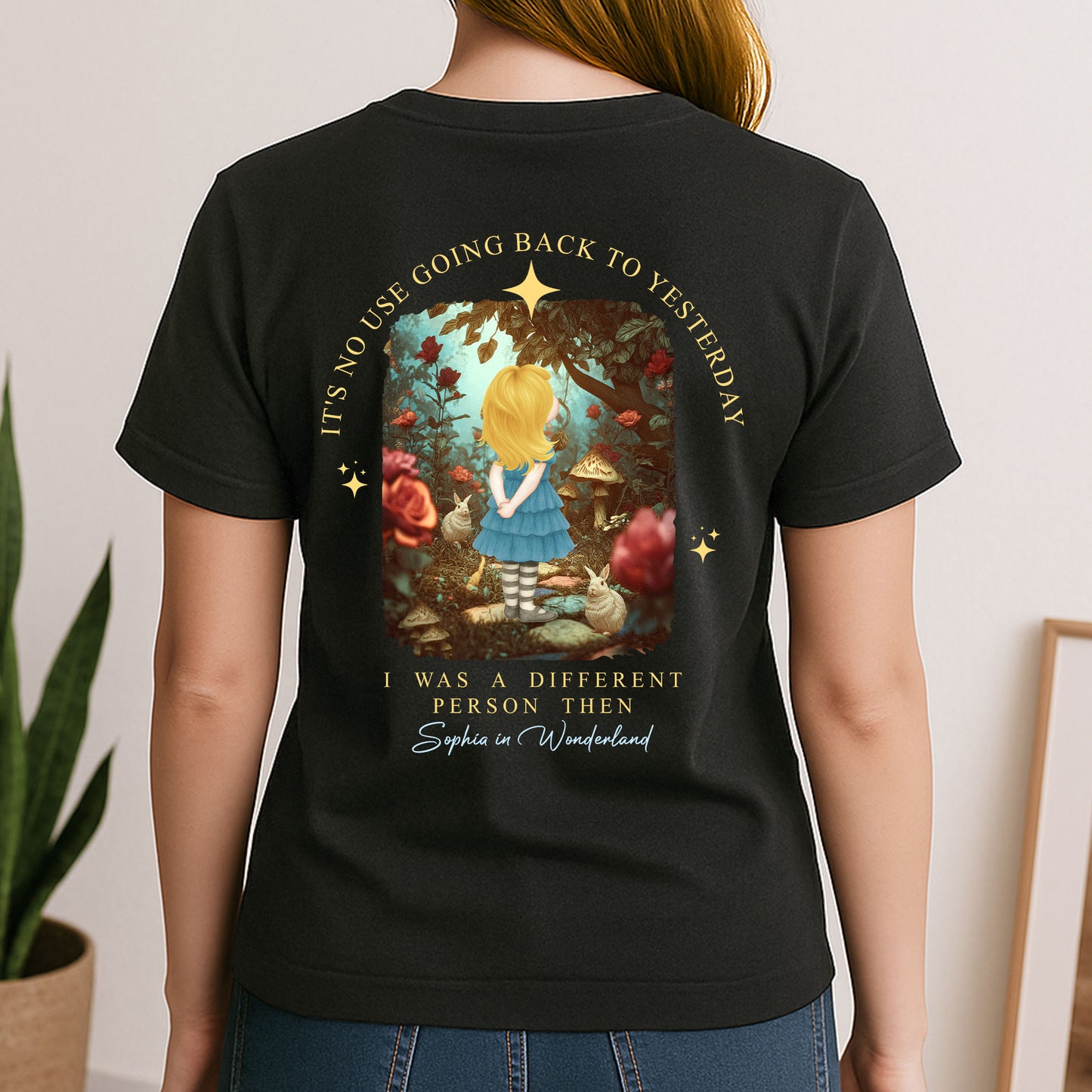 It's No Use Going Back To Yesterday - Personalized Back Printed Shirt