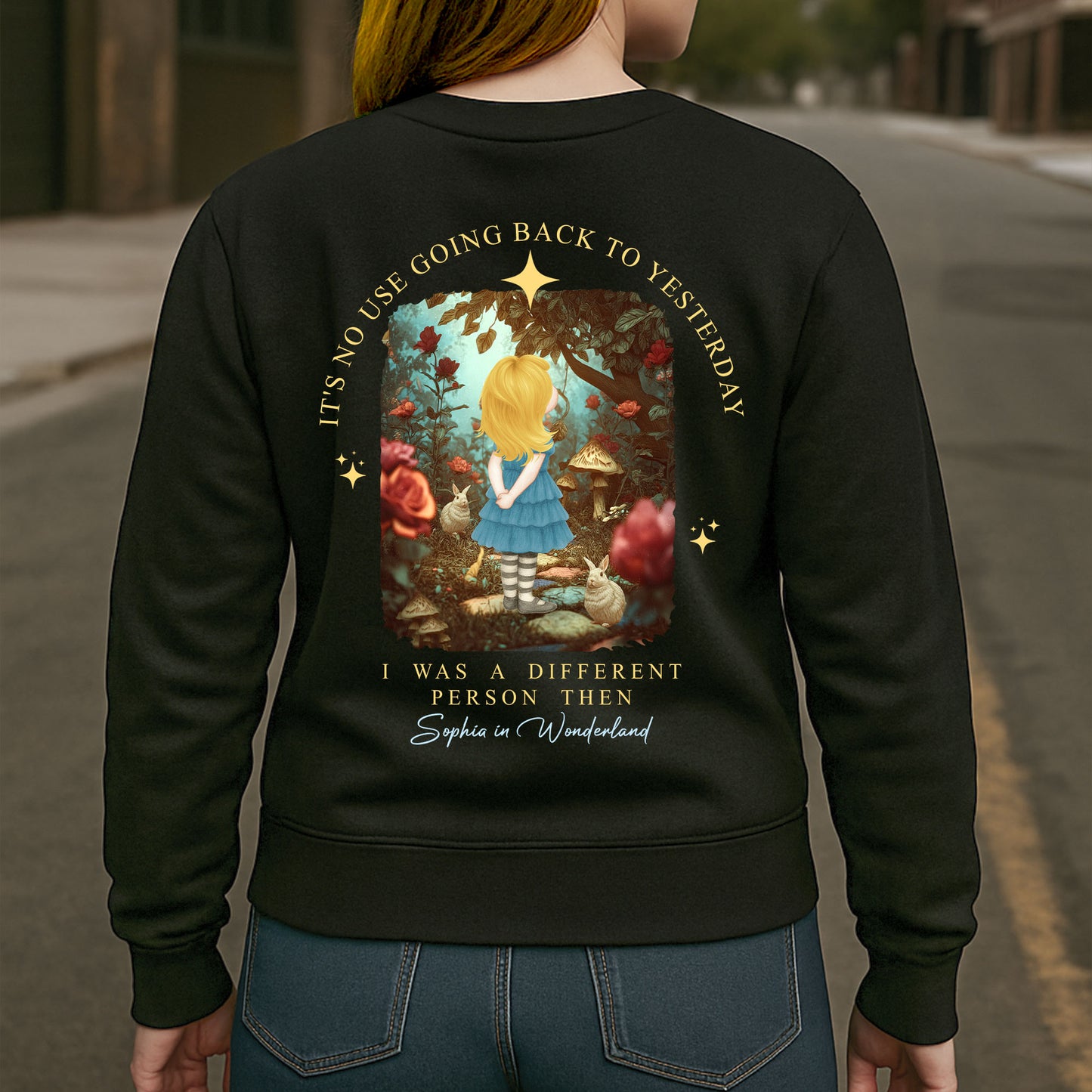 It's No Use Going Back To Yesterday - Personalized Back Printed Shirt