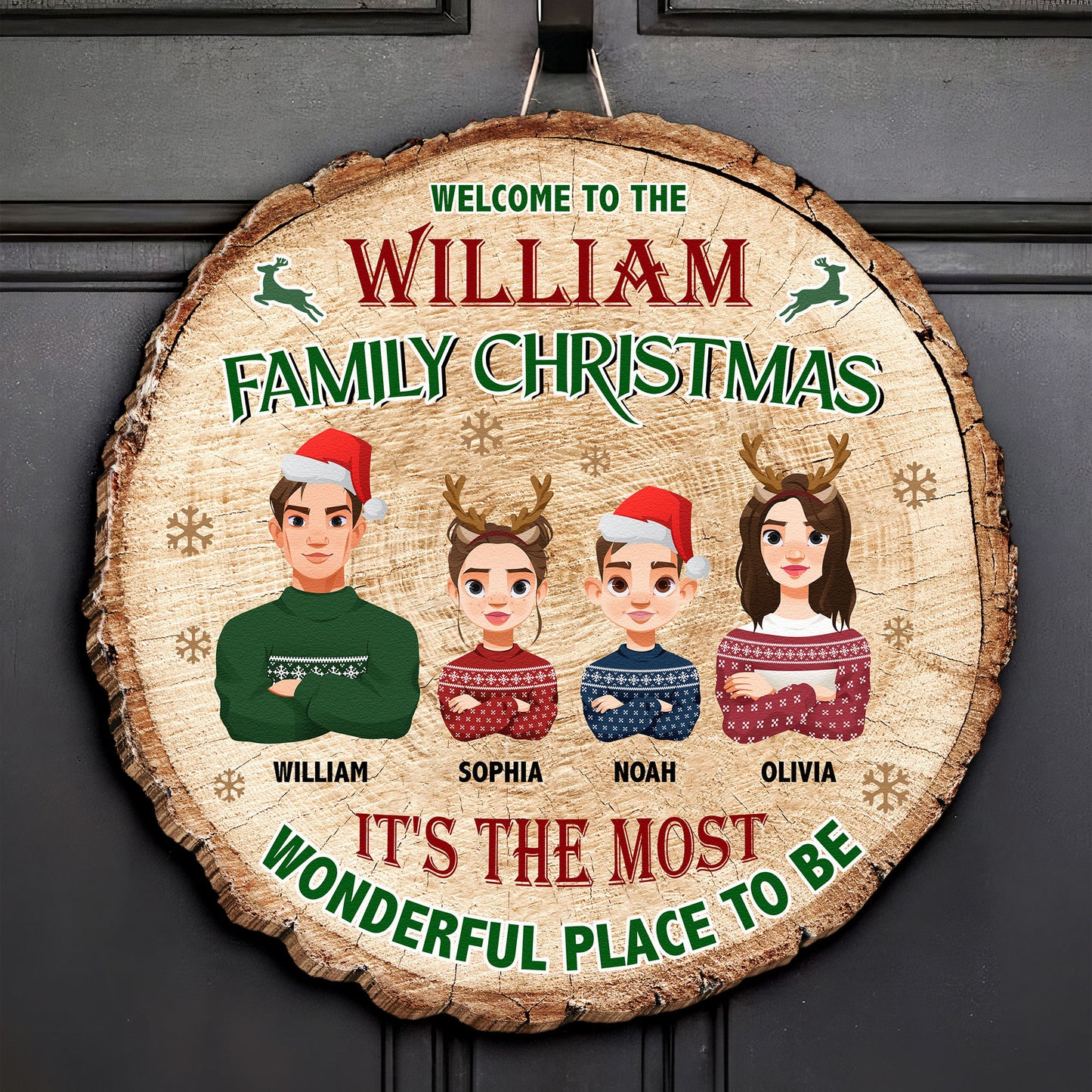 It's The Most Wonderful Place To Be - Personalized Wood Sign