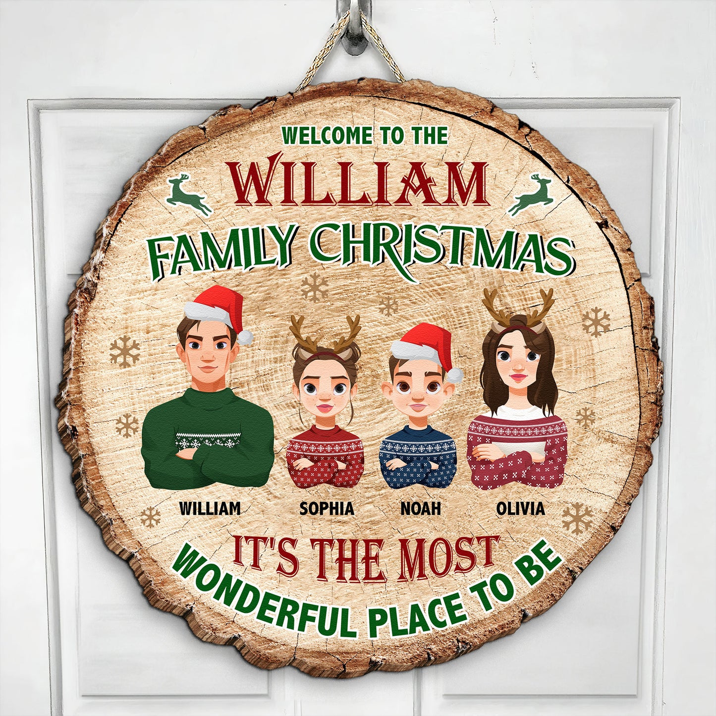 It's The Most Wonderful Place To Be - Personalized Wood Sign