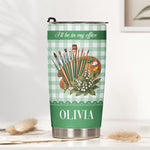It'S-A-Good-Day-To-Make-Art-Gift,-Custom-Name-&-Birth-Flower-Gift-For-Artist,-Painter-Personalized-Tumbler-2