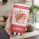 It'S-A-Good-Day-To-Make-Art-Gift,-Custom-Name-&-Birth-Flower-Gift-For-Artist,-Painter-Personalized-Tumbler-5