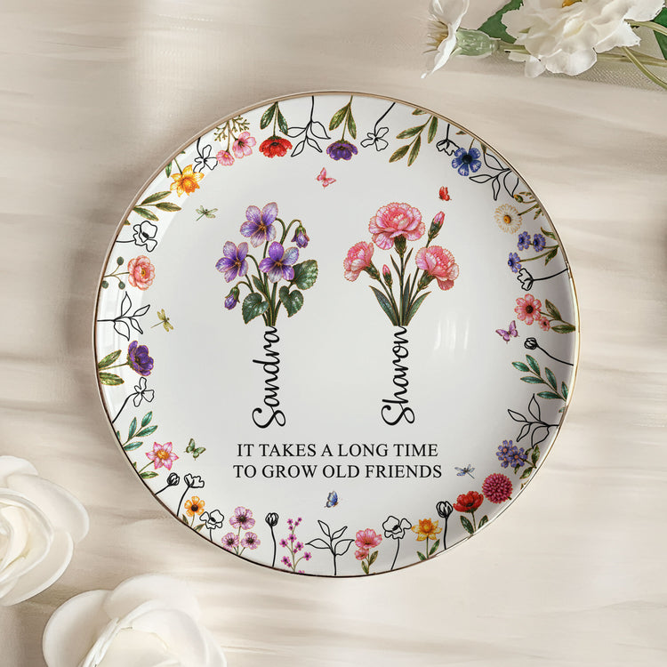It-Takes-A-Long-Time-To-Grow-An-Old-Friend,-Bestie-Mother-Of-Pearl-Personalized-Jewelry-Dish-4
