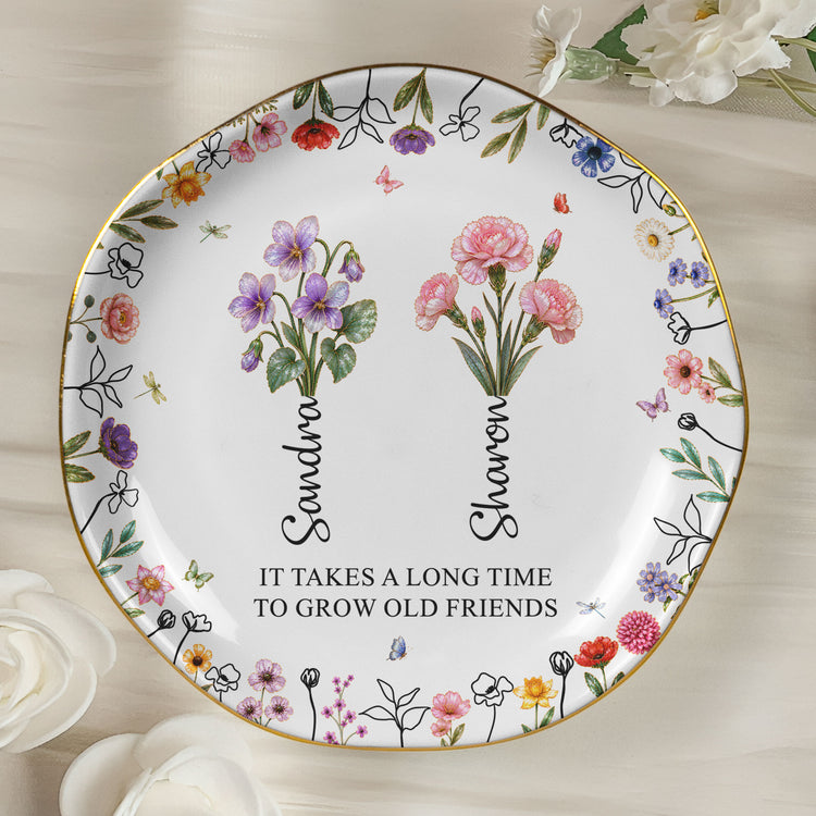 It-Takes-A-Long-Time-To-Grow-An-Old-Friend,-Bestie-Mother-Of-Pearl-Personalized-Jewelry-Dish-7