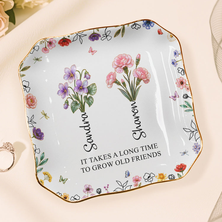 It-Takes-A-Long-Time-To-Grow-An-Old-Friend,-Bestie-Mother-Of-Pearl-Personalized-Jewelry-Dish-9