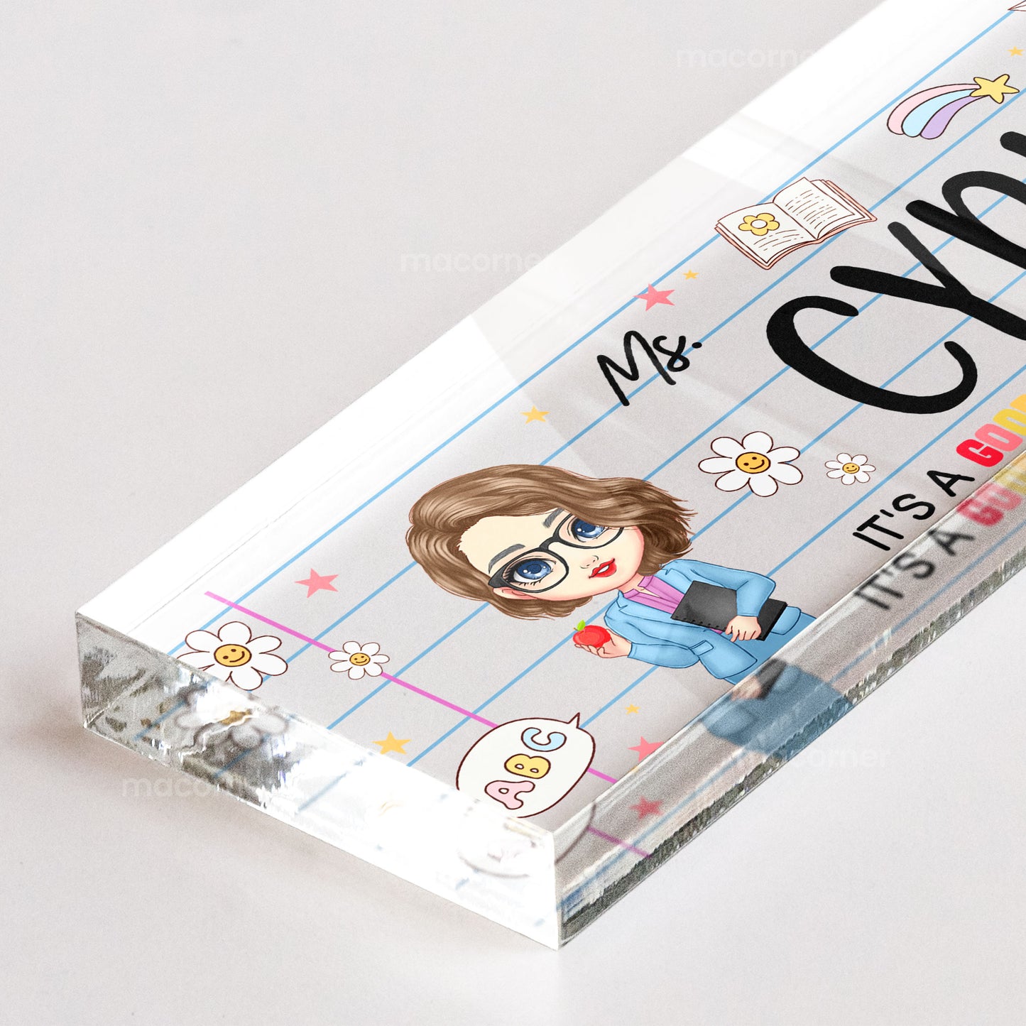 It's A Good Day To Teach - Personalized Name Plate