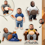 It’s Not A Dad Bod, It’s A Father Figure - Funny Father's Day Gift - Personalized Fridge Magnet