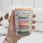 It's On My List Custom Bookshelf - Personalized LED Tea Light Holder