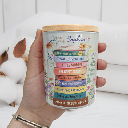 It's On My List Custom Bookshelf - Personalized LED Tea Light Holder