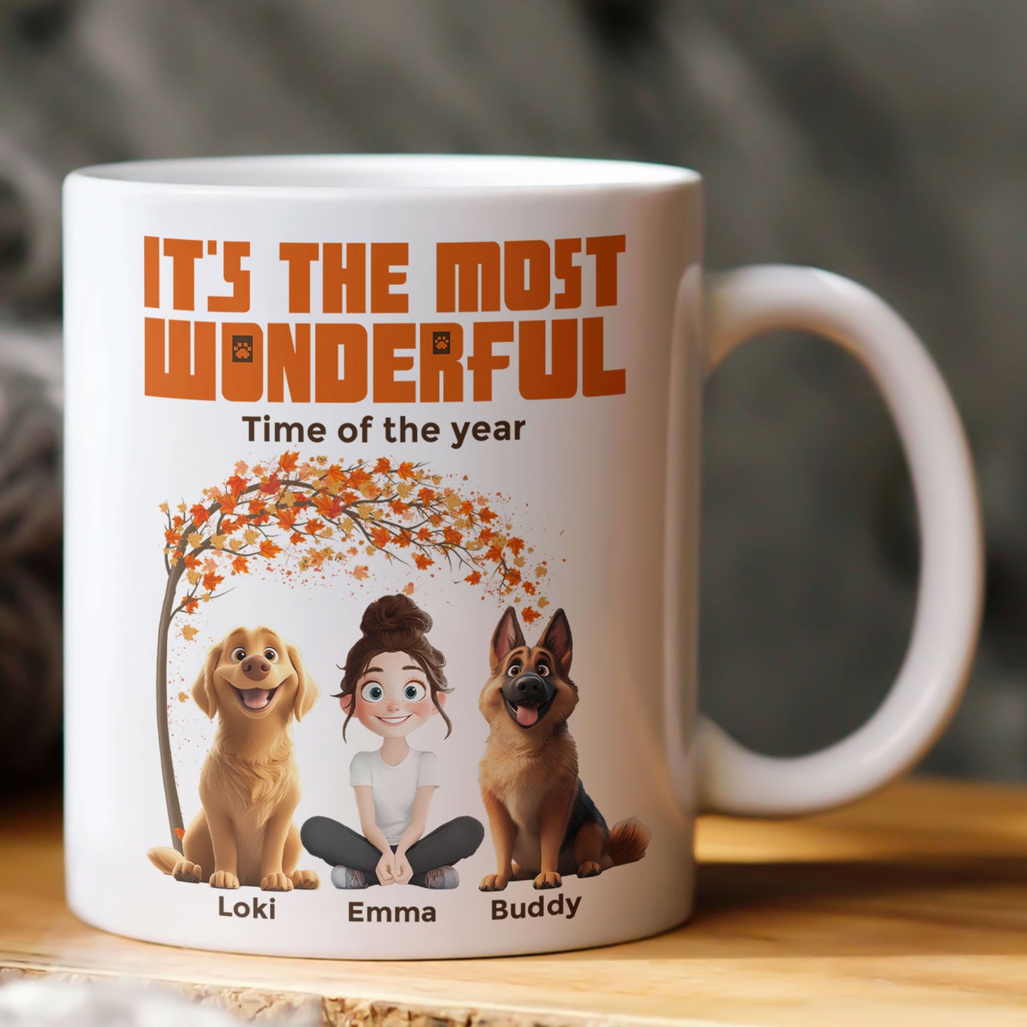 It's The Most Wonderful Time Of The Year Autumn - Personalized Mug