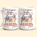 It's You And Me Babe Till The Bitter Wrinkly Saggy End Funny Gift For Couple - Personalized Mug