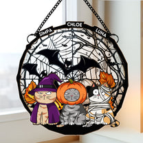 It's Halloween - Personalized Window Hanging Suncatcher Ornament