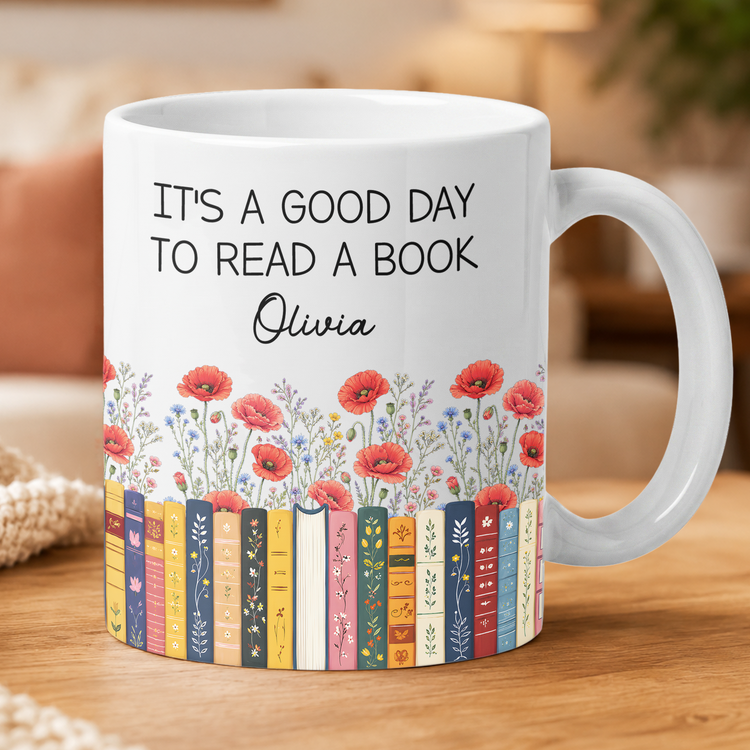 It's-A-Good-Day-To-Read-A-Book-Personalized-Mug-1