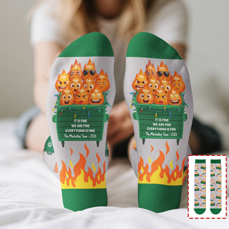 It's-Fine-We're-Fine-Everything's-Fine-Funny-Bulk-Gifts-Coworker-Personalized-Socks-2