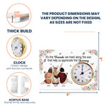 It's The Friends We Meet Along The Way - Personalized Acrylic Desk Clock