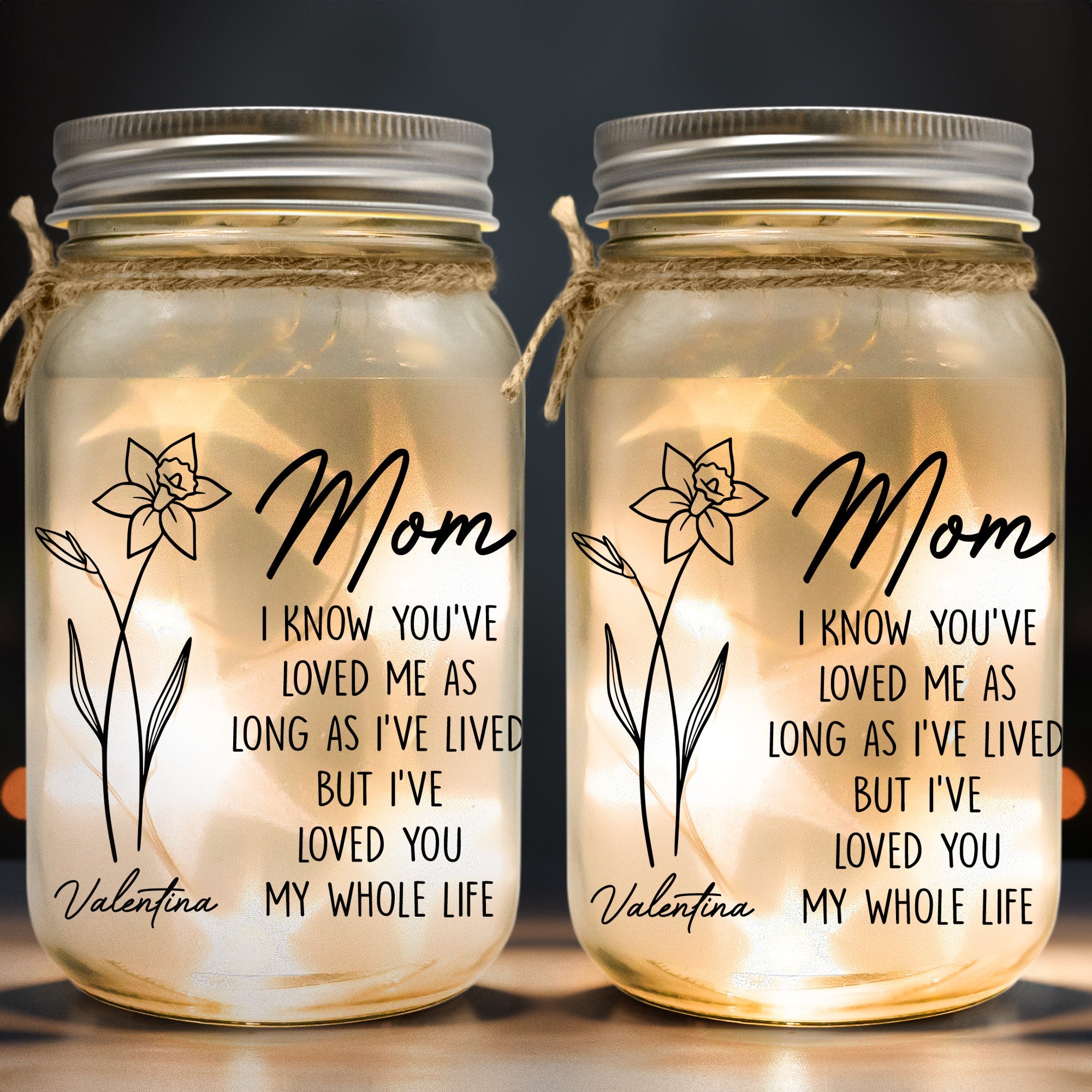A Mother's Love Is The Greatest Teacher - Family Personalized Custom Mason Jar Light - Gift For Mom