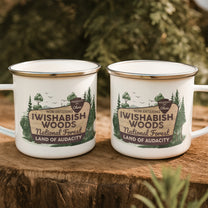 Iwishabish Woods National Forest - Personalized Enamel Mug