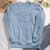 Jesus The Way The Truth The Life Toile De Jouy - Personalized Sweatshirt