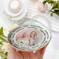 Jewelry Dish Gift For Beautiful Daughter - Personalized Photo Jewelry Dish
