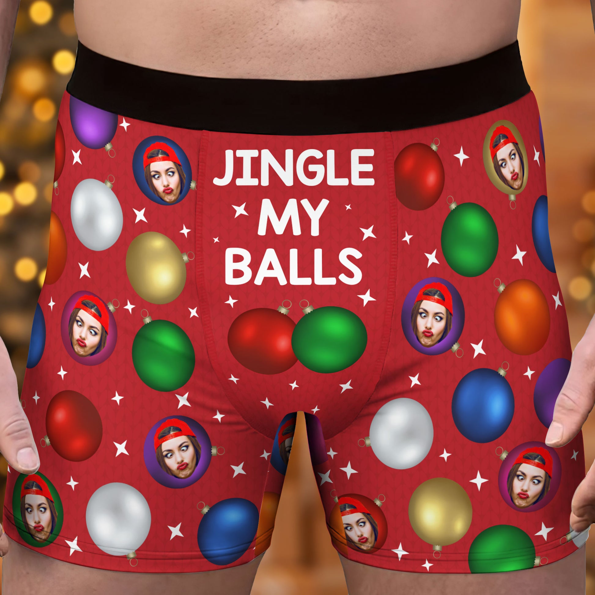 Jingle My Balls Christmas Custom Face Funny - Personalized Photo Men's –  Macorner