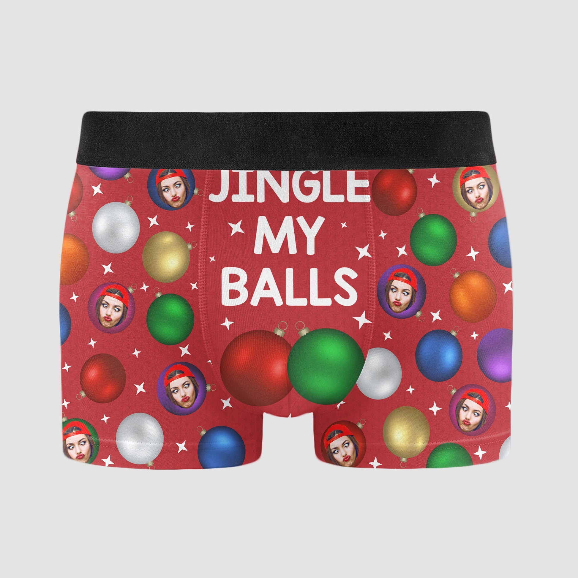 Jingle My Balls Christmas Custom Face Funny - Personalized Photo Men's –  Macorner