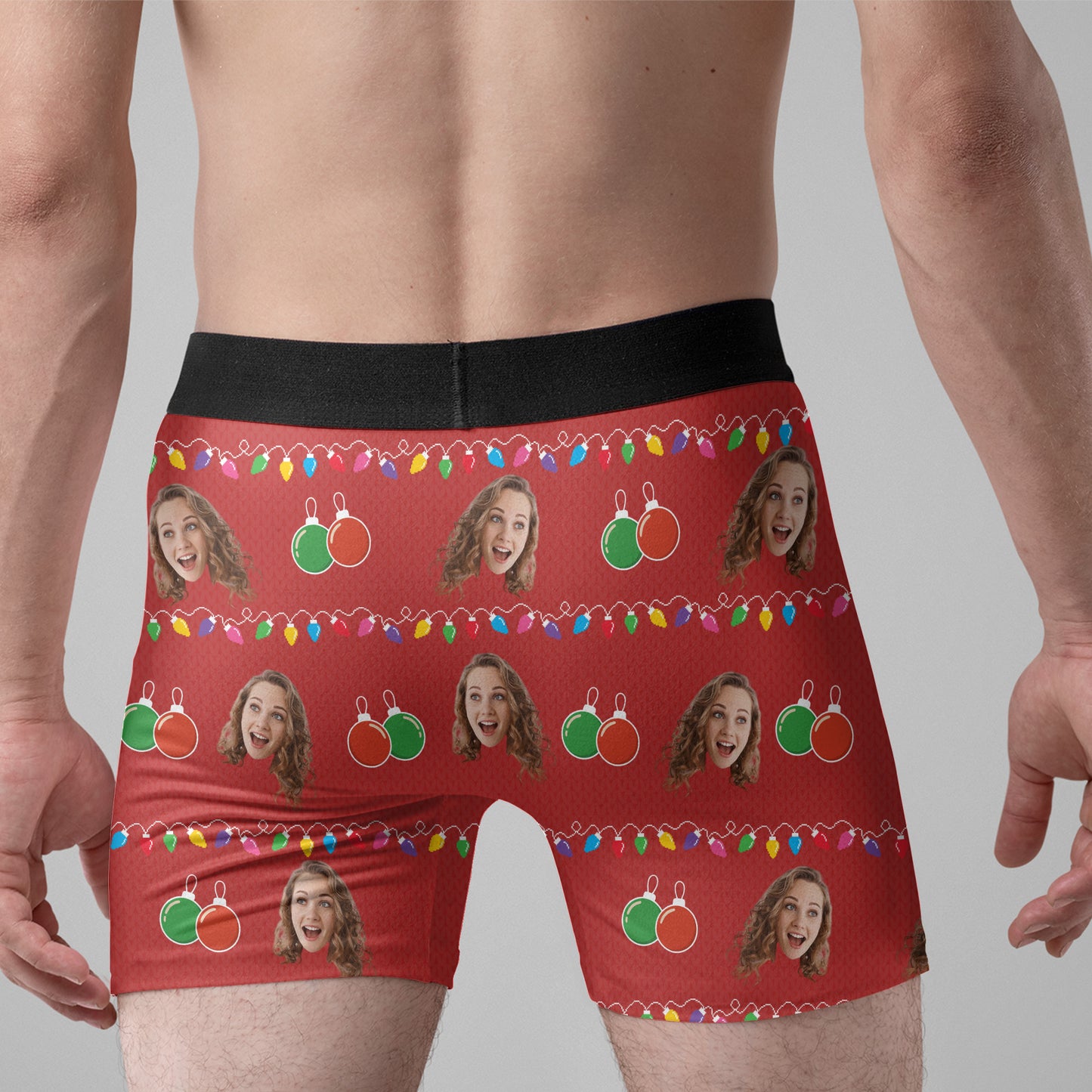 Jingle My Balls Funny Gift For Husband - Personalized Photo Men's Boxer Briefs