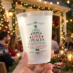 Joy, Hope, Love, Peace, Christmas. - Personalized Cups 2