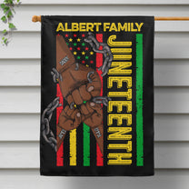 Juneteenth Fist Bump - Personalized Flag