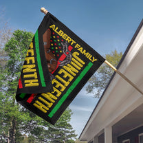 Juneteenth Fist Bump - Personalized Flag