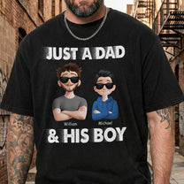 Just A Dad And His Kids - Personalized Shirt