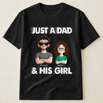 Just A Dad And His Kids - Personalized Shirt