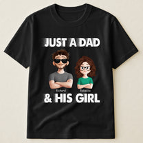 Just A Dad And His Kids - Personalized Shirt
