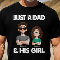 Just A Dad And His Kids - Personalized Shirt