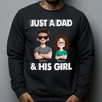 Just A Dad And His Kids - Personalized Shirt