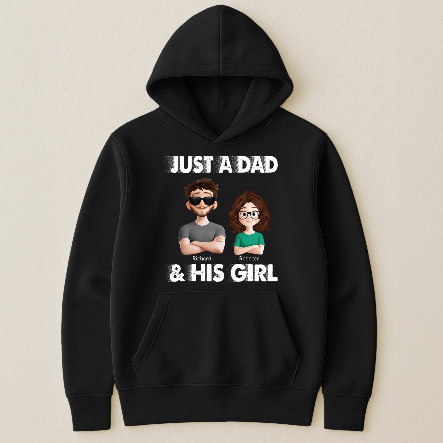 Just A Dad And His Kids - Personalized Shirt